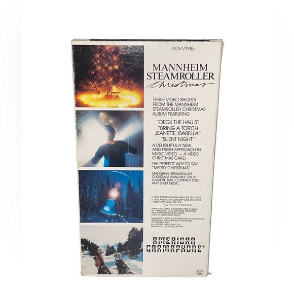 Mannheim Steamroller Christmas VHS AVG-V1985 HI-FI Stereo American Gramaphone - Picture 2 of 4